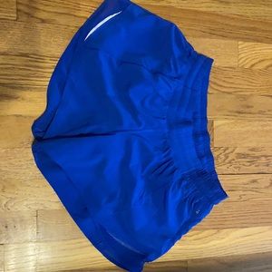 Blue lululemon shorts